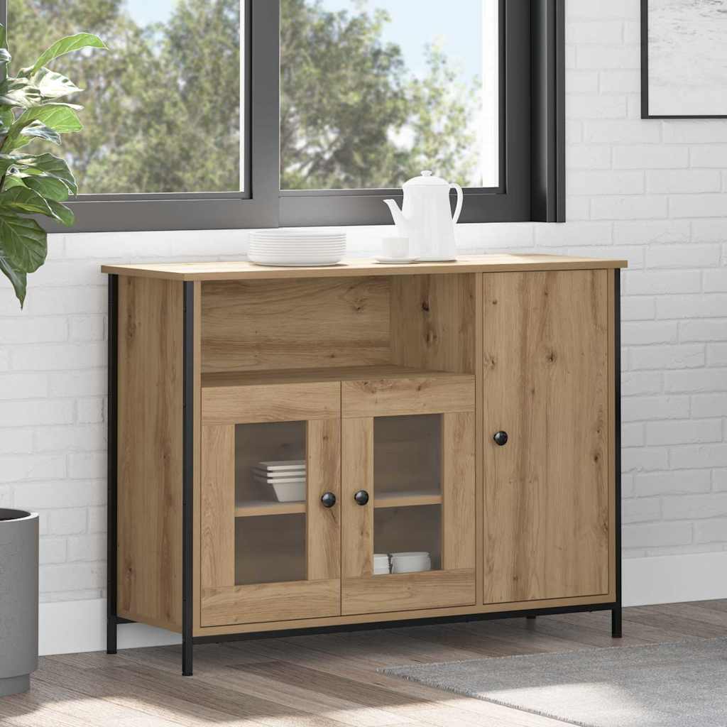vidaXL Πλαϊνό γραφείο Artisan Oak 100 x 35 x 75 εκ.