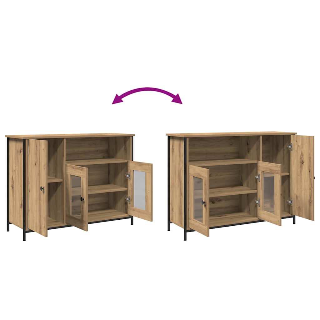 vidaXL Πλαϊνό γραφείο Artisan Oak 100 x 35 x 75 εκ.