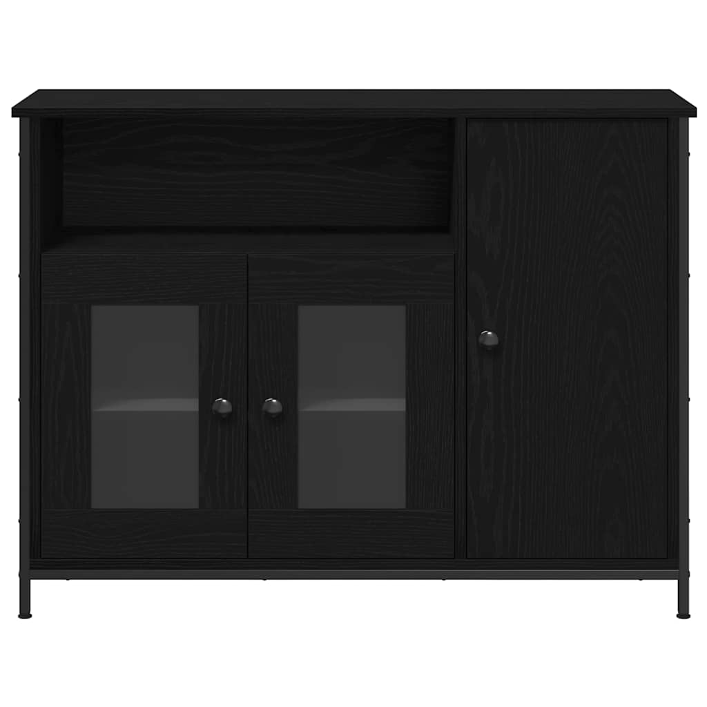 vidaXL Πλαϊνό γραφείο Μαύρη Οξυά 100 x 35 x 75 εκ.