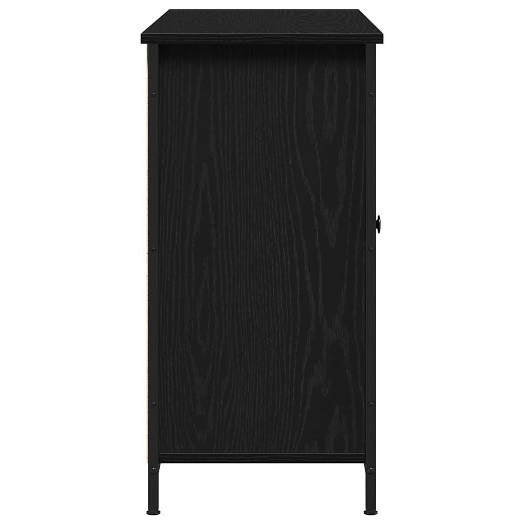 vidaXL Πλαϊνό γραφείο Μαύρη Οξυά 100 x 35 x 70 εκ.