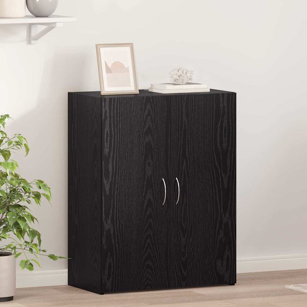 vidaXL Γραφείο Ντουλάπι Μαύρη δρυς 60 x 32 x 77.5 Επεξεργασμένο ξύλο