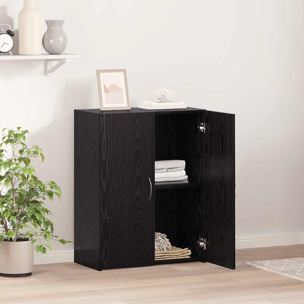 vidaXL Γραφείο Ντουλάπι Μαύρη δρυς 60 x 32 x 77.5 Επεξεργασμένο ξύλο