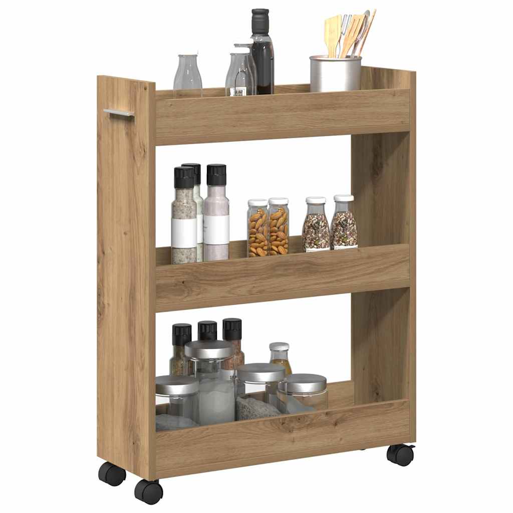 vidaXL Ντουλαπιού (Cabinet) 60 x 22 x 79 εκ Artisan Oak