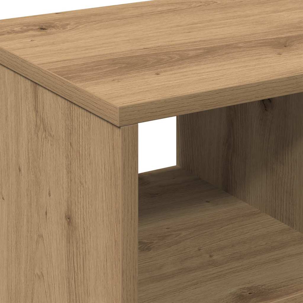 vidaXL Κοντρόλ Τραπέζι με ράφι artisan δρυς 50 x 30 x 55 εκ.