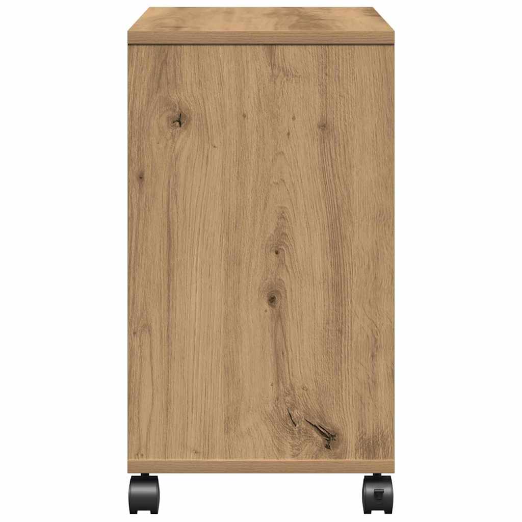 vidaXL Κοντρόλ Τραπέζι με ράφι artisan δρυς 50 x 30 x 55 εκ.