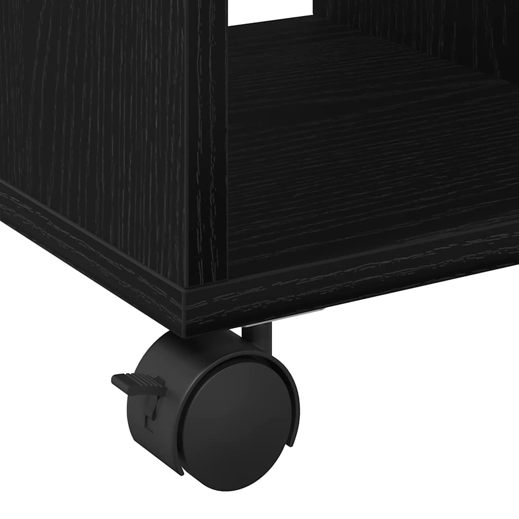 vidaXL Κοντρόλ Τραπέζι Μαύρη δρυς 50 x 30 x 55 εκ. Επεξεργασμένο ξύλο
