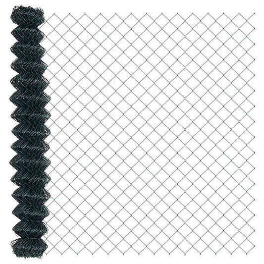 vidaXL Φράχτης Πλέγματος Πράσινος 1.5x10 μ Ατσάλι