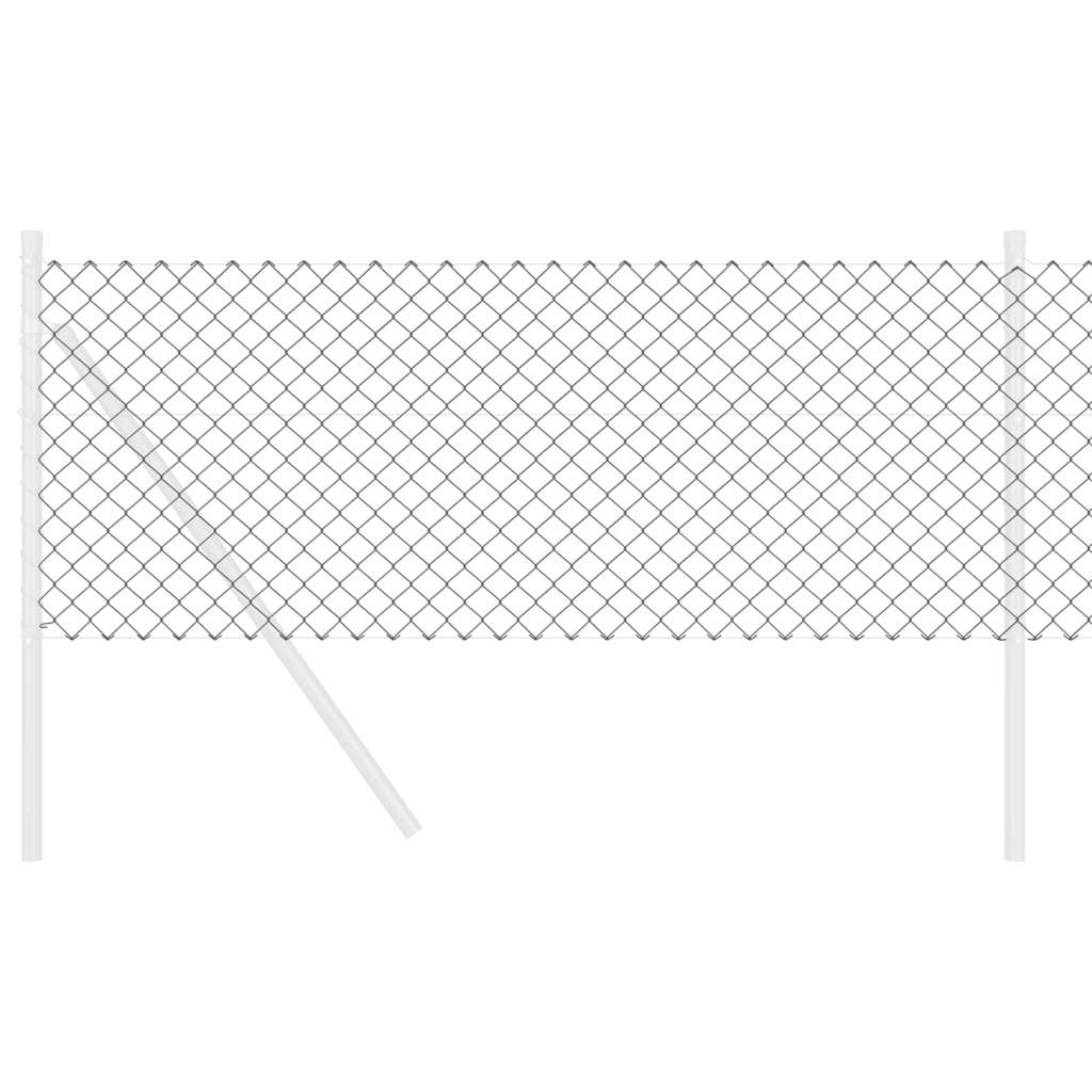 vidaXL Φράχτης Χαλκού Γκρι 0.4x10 μ