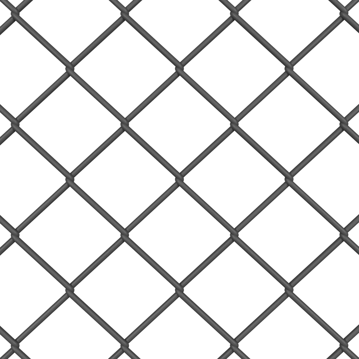 vidaXL Φράχτης αλυσίδας 10 x 1 m Ατσάλι Γκρι