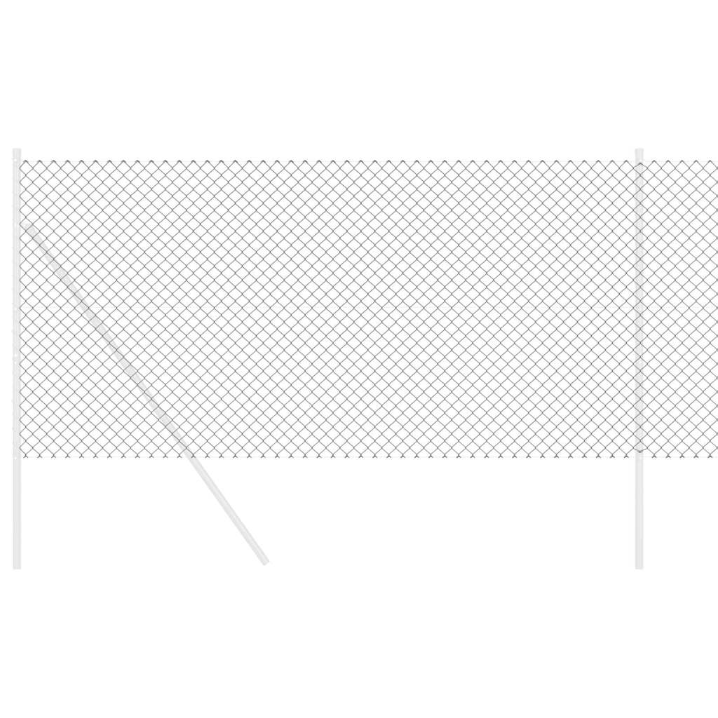 vidaXL Φράκτης Γκρι 10 x 1 m Μέταλλο