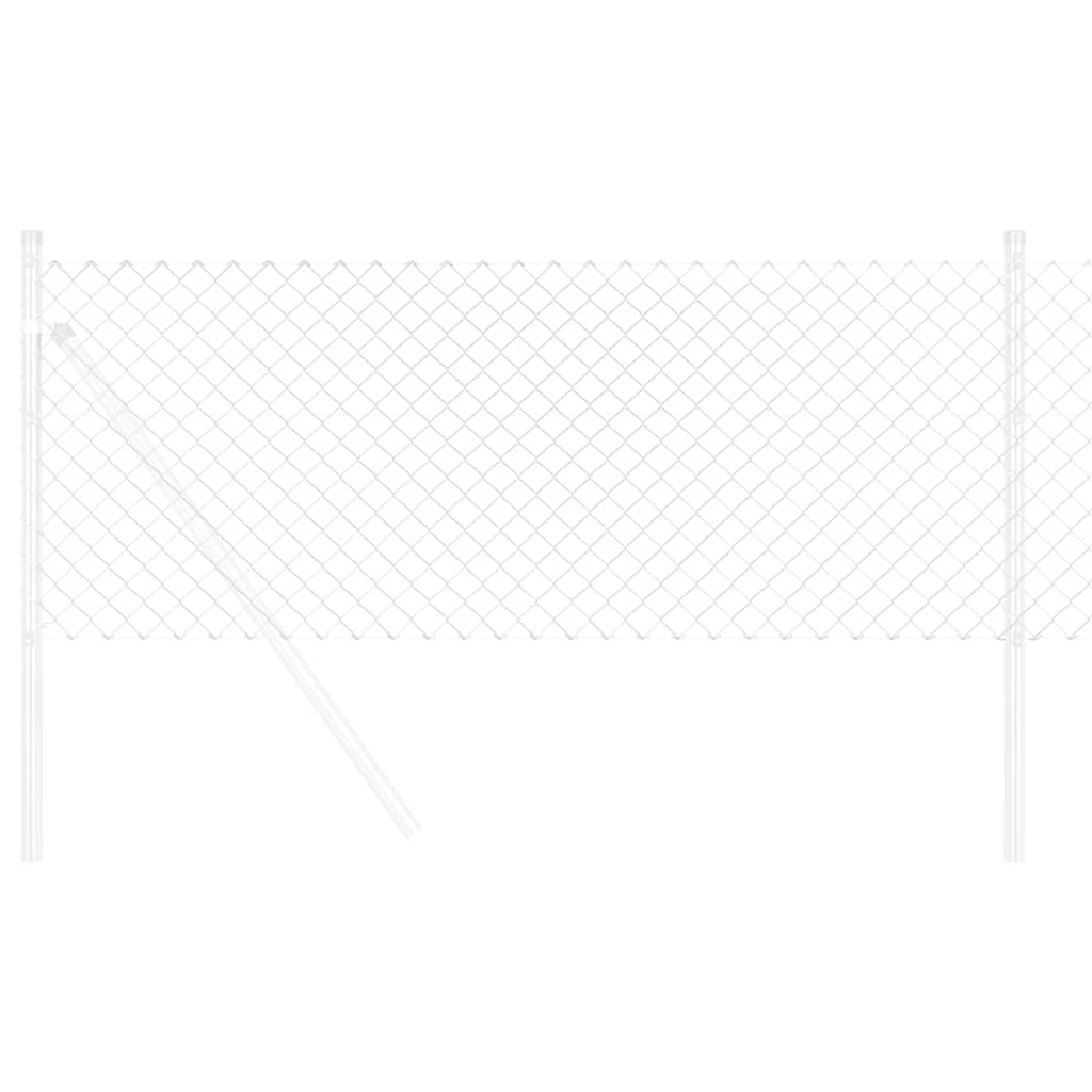 vidaXL Φράχτης Αλυσίδας 0.6x25 μ Γαλβανισμένος Χάλυβας