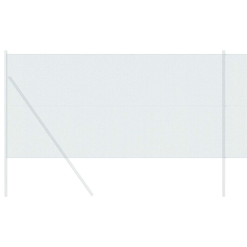 vidaXL Εξαγωνικός φράχτης Πράσινο 1.4 x 10 m Ατσάλι