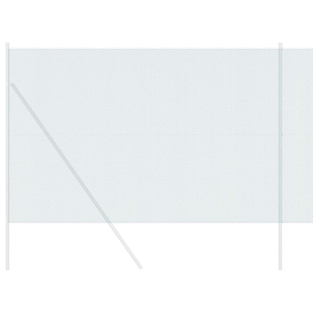 vidaXL Εξάγωνος Φράχτης Γκρίζος Πράσινο 1.6 x 25 m Ατσάλι