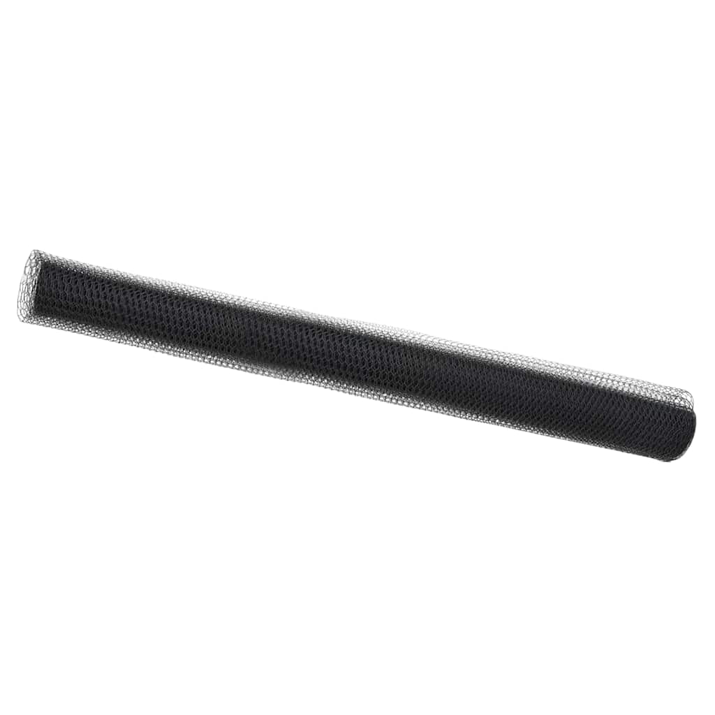 vidaXL Φράχτης Εξαγώνου Γκρι 1,5 x 10 m PVC
