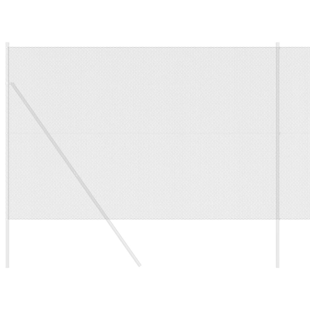 vidaXL Φράχτης Εξαγώνου Γκρι 1.5 x 10 m Ατσάλι