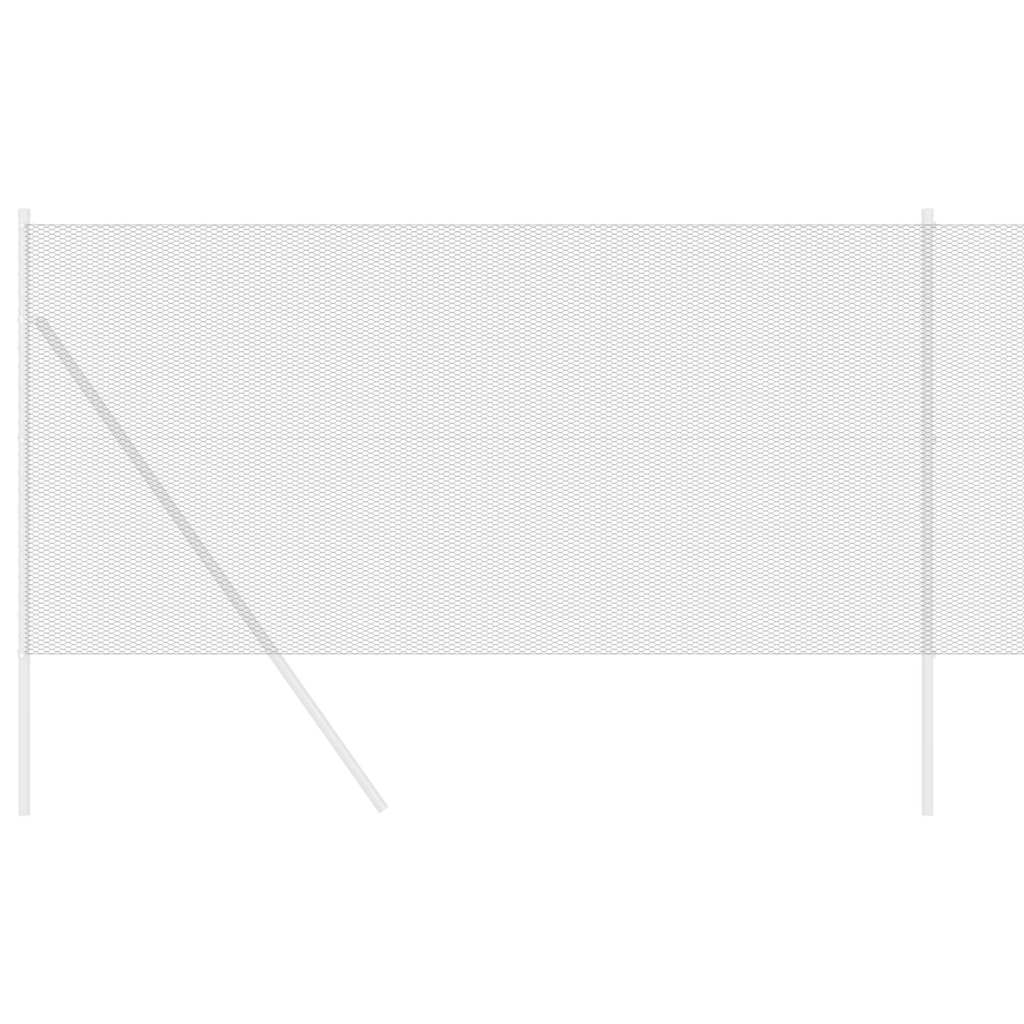 vidaXL Εξάγωνος Φράχτης Γκρίζος Γκρι 1.4 x 50 m Ατσάλι