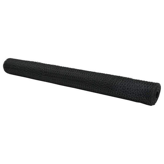 vidaXL Φράχτης Εξαγώνου Γκρι 1,2 x 100 m PVC