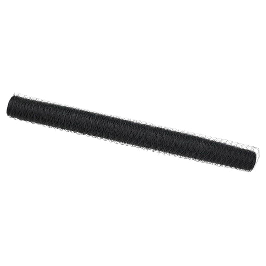 vidaXL Φράχτης Εξαγώνου Γκρι 1,5 x 100 μ PVC