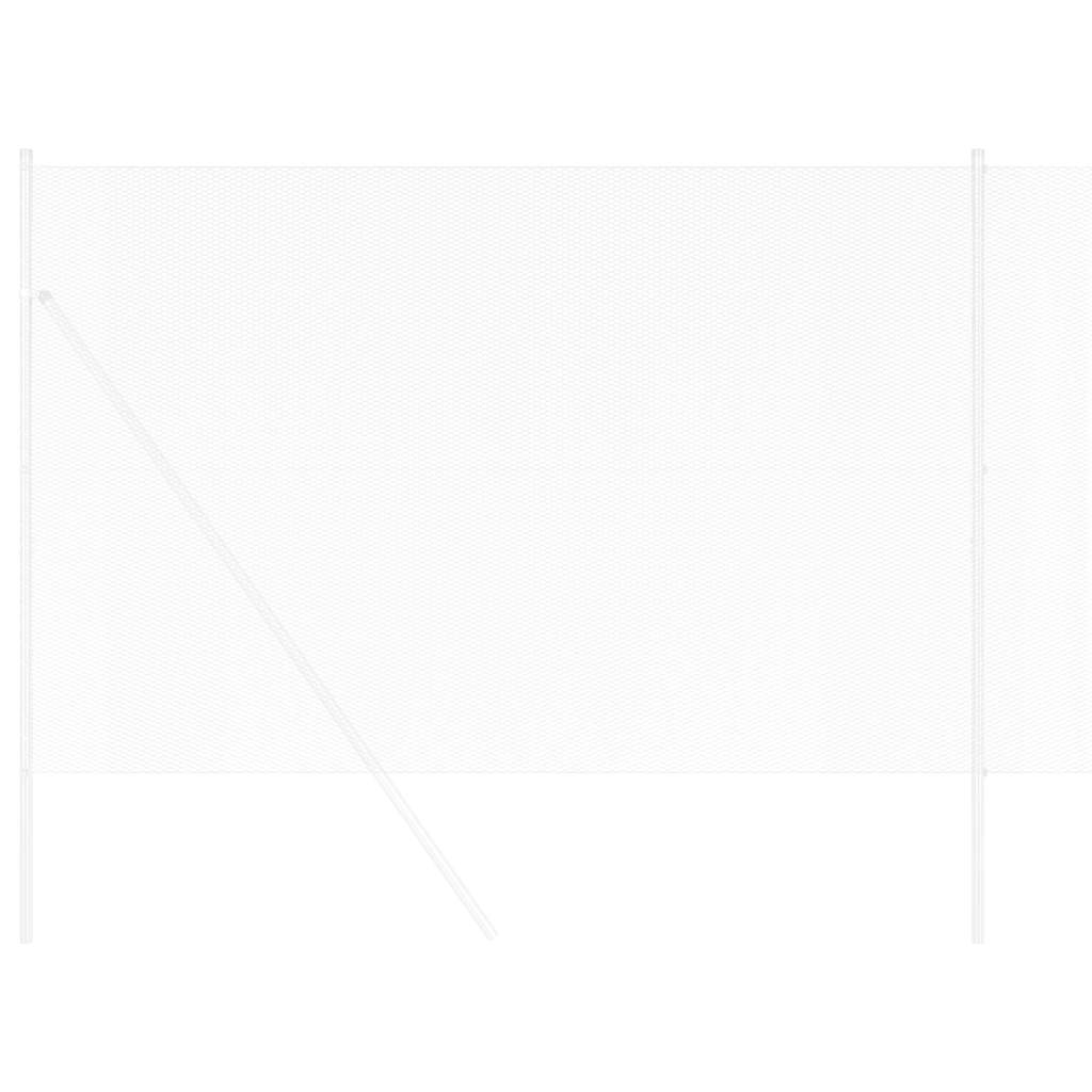 vidaXL Εξάγωνος Φράχτης Γκρίζος Ασημί 1.6 x 25 m Γαλβανισμένος χάλυβας