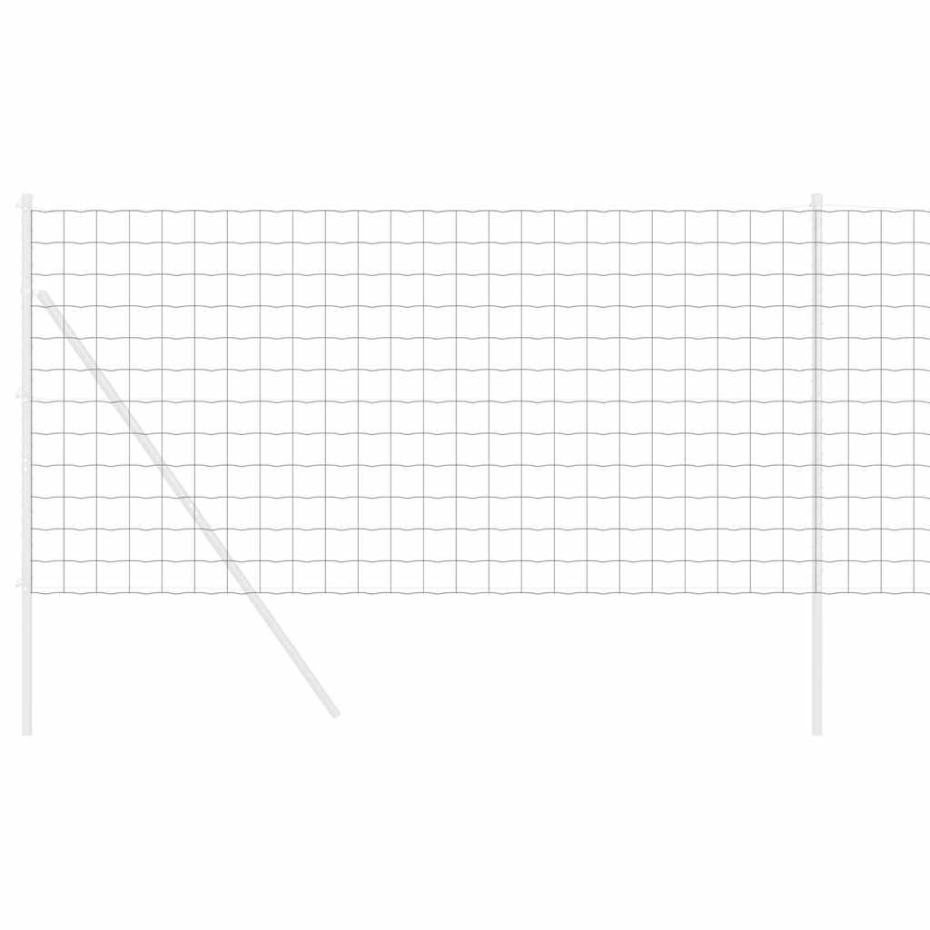 vidaXL Εξαγωνικός φράχτης Ασημί 1.4 x 50 m Γαλβανισμένος χάλυβας