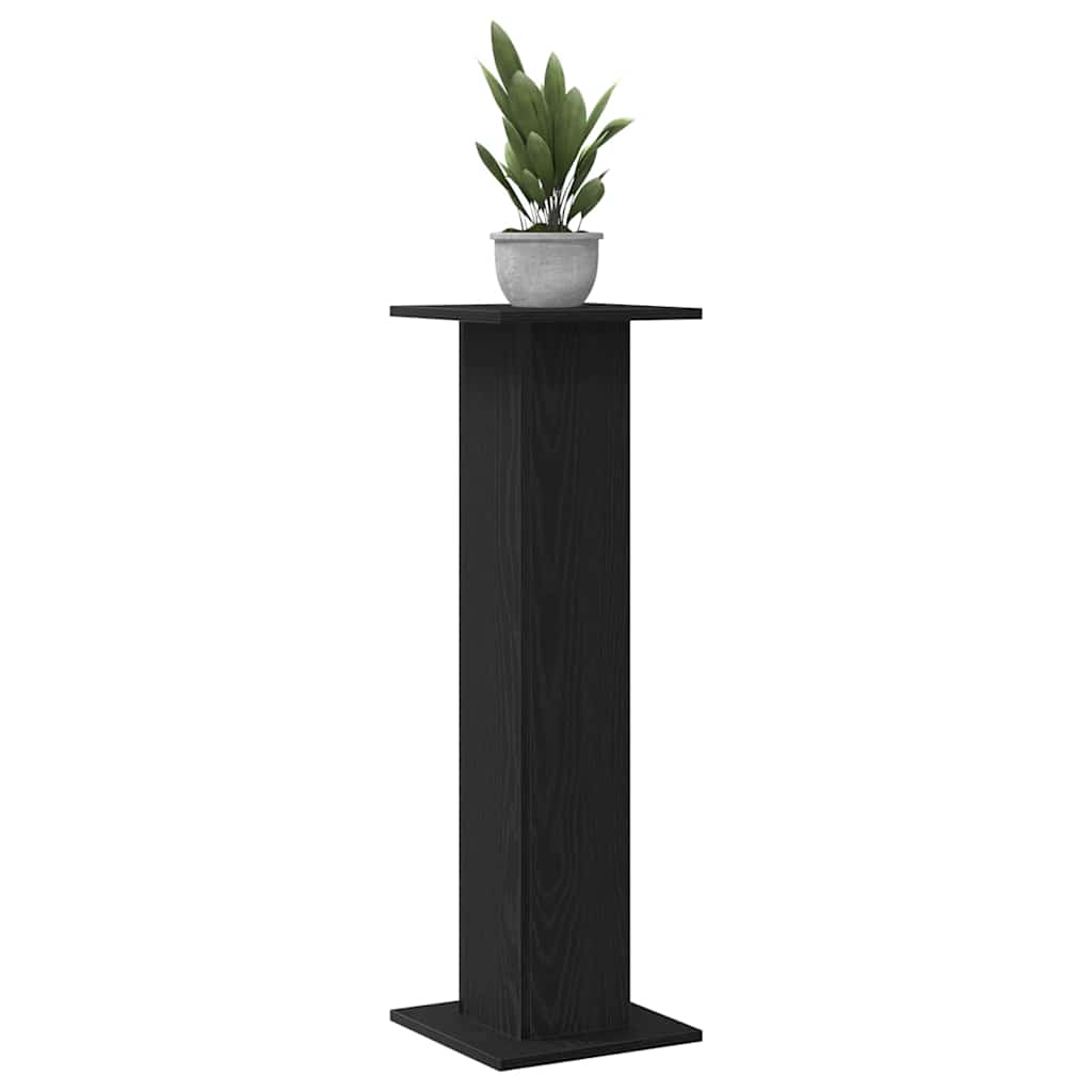 vidaXL Βάση φυτών 2 τμχ. Μαύρη Οξυά 30 x 30 x 95 cm Επεξεργασμένο ξύλο