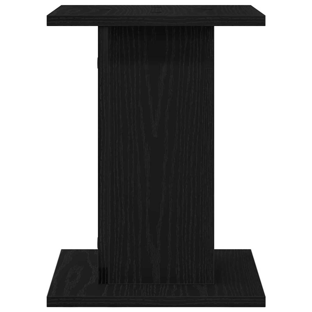 vidaXL Ράφι φυτών 2 τεμ Μαύρη Δρυς 30x30x40 εκ Κατασκευασμένο ξύλο