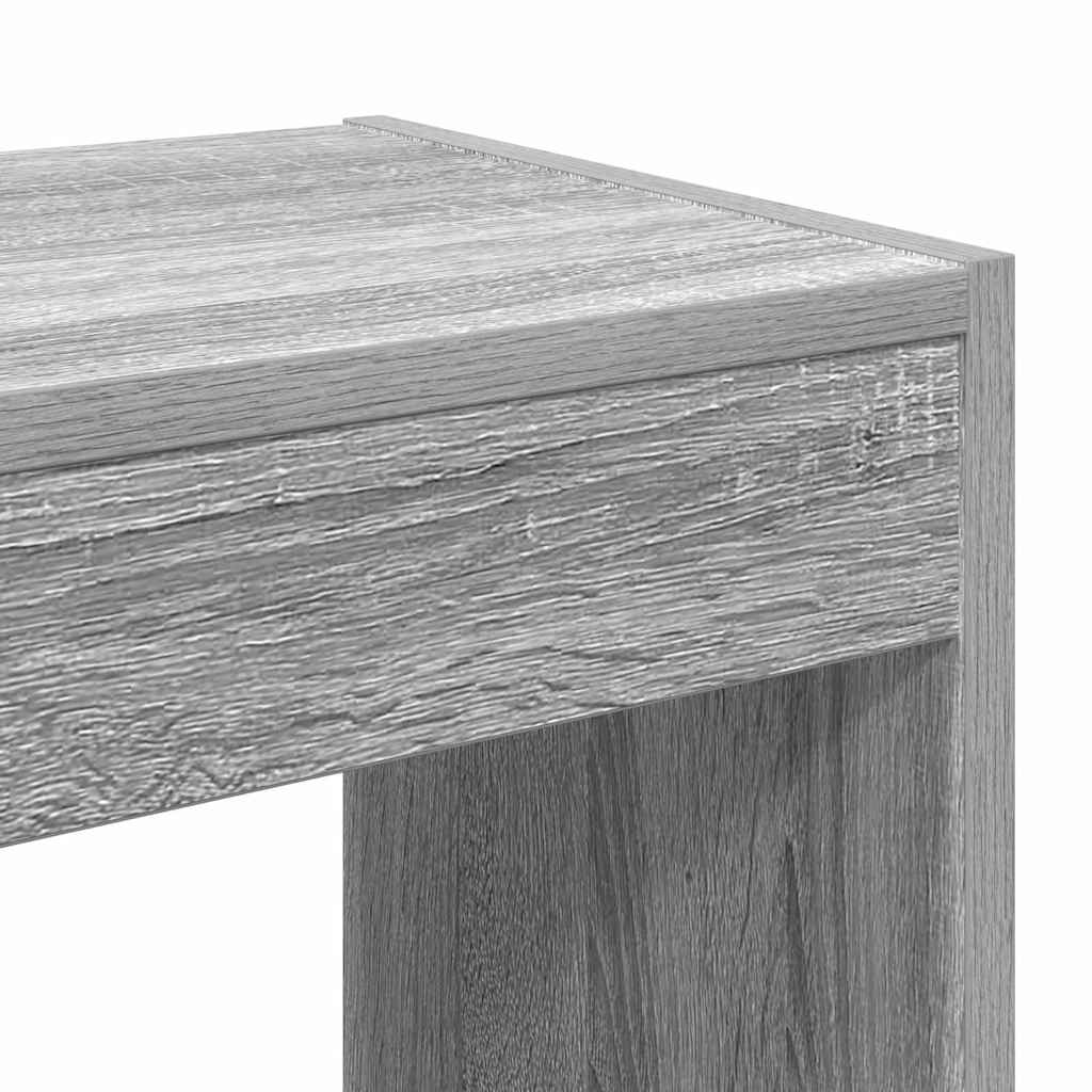 vidaXL Βιβλιοθήκη Γκρι sonoma 100 x 30 x 198 εκ. Επεξεργασμένο ξύλο