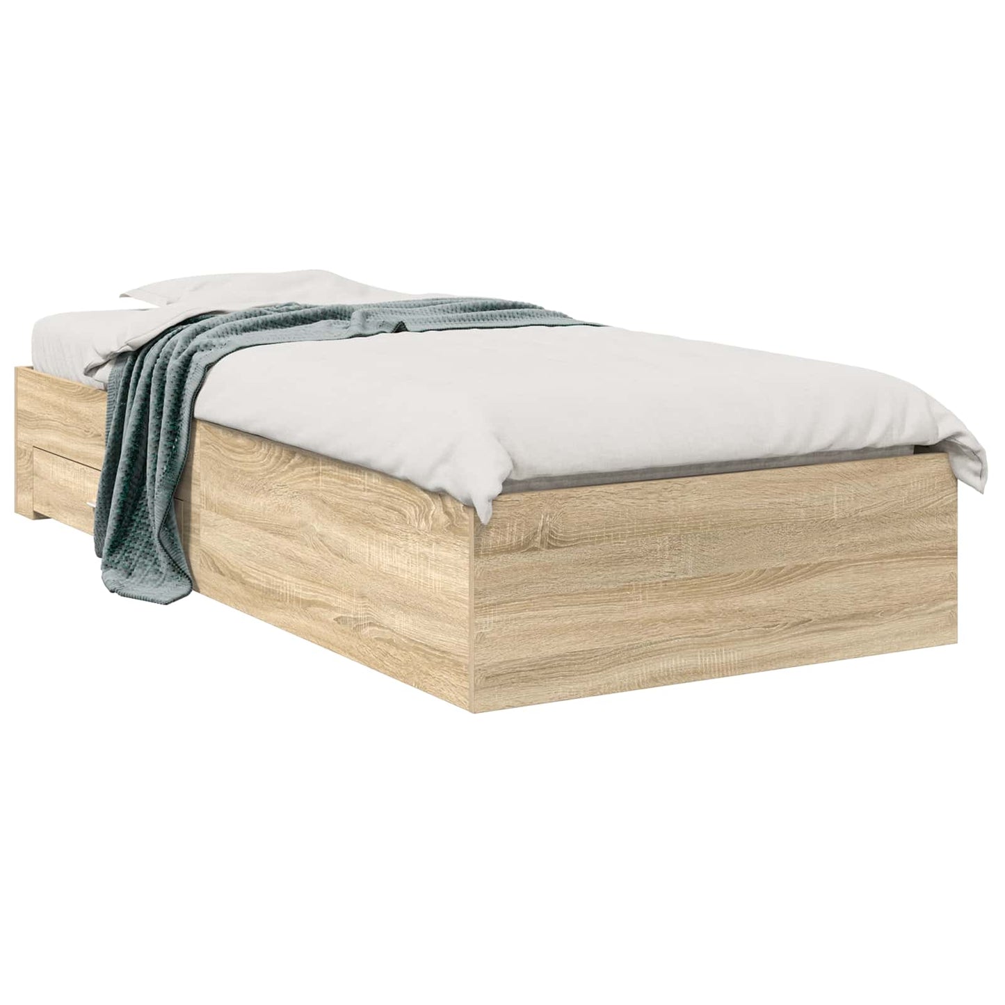 vidaXL Κρεβάτι Sonoma Oak 90x190 εκ Επεξεργασμένο Ξύλο
