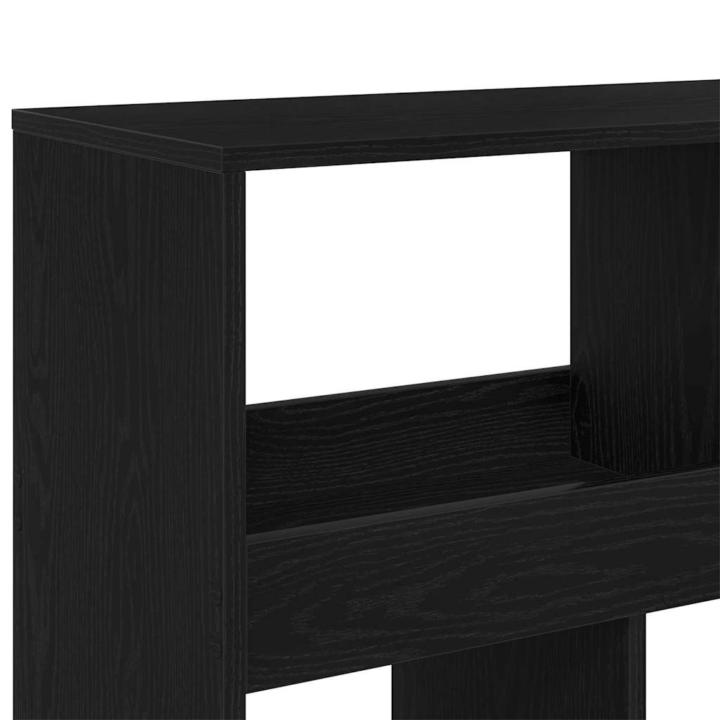 vidaXL Βιβλιοθήκη Μαύρη δρυς 100 x 33 x 187.5 εκ. Επεξεργασμένο ξύλο