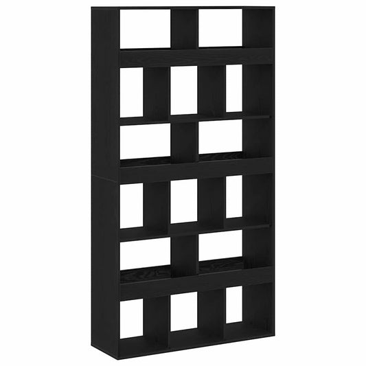 vidaXL Βιβλιοθήκη Μαύρη δρυς 100 x 33 x 187.5 εκ. Επεξεργασμένο ξύλο