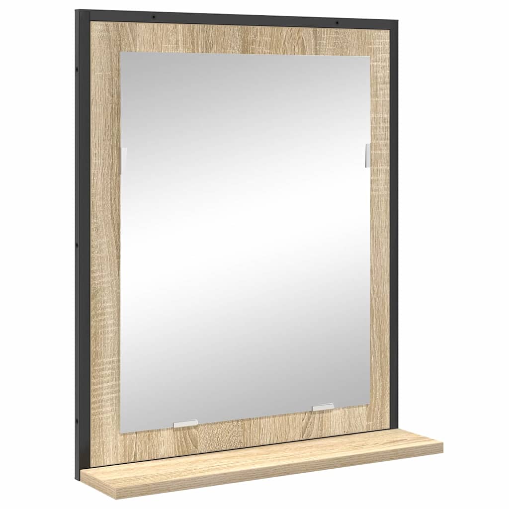 vidaXL Σετ Επίπλων Μπάνιου με ράφι 3 pcs Καφέ 33 x 33 x 120.5 εκ.