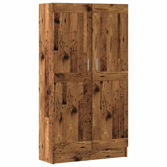 vidaXL Βιβλιοθήκη Όψη Παλαιού Ξύλου 82,5x30,5x150 εκ. Επεξ. Ξύλο