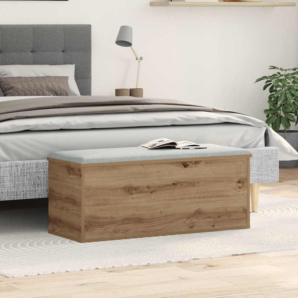 vidaXL Κουτί αποθήκευσης με αποθήκευση artisan δρυς 90 x 35 x 35 cm