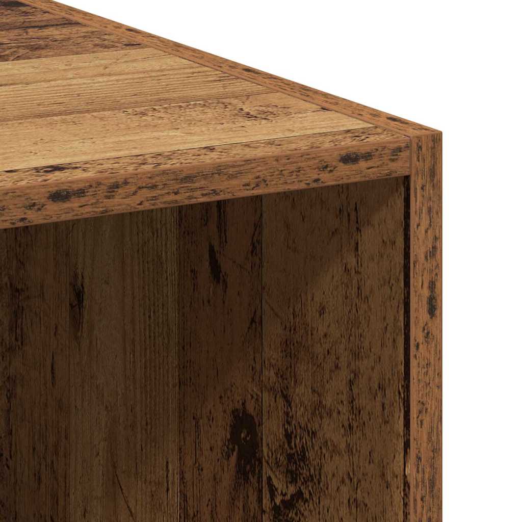 vidaXL Βιβλιοθήκη με συρτάρι Παλιό ξύλο 30 x 42.4 x 185.2 εκ.