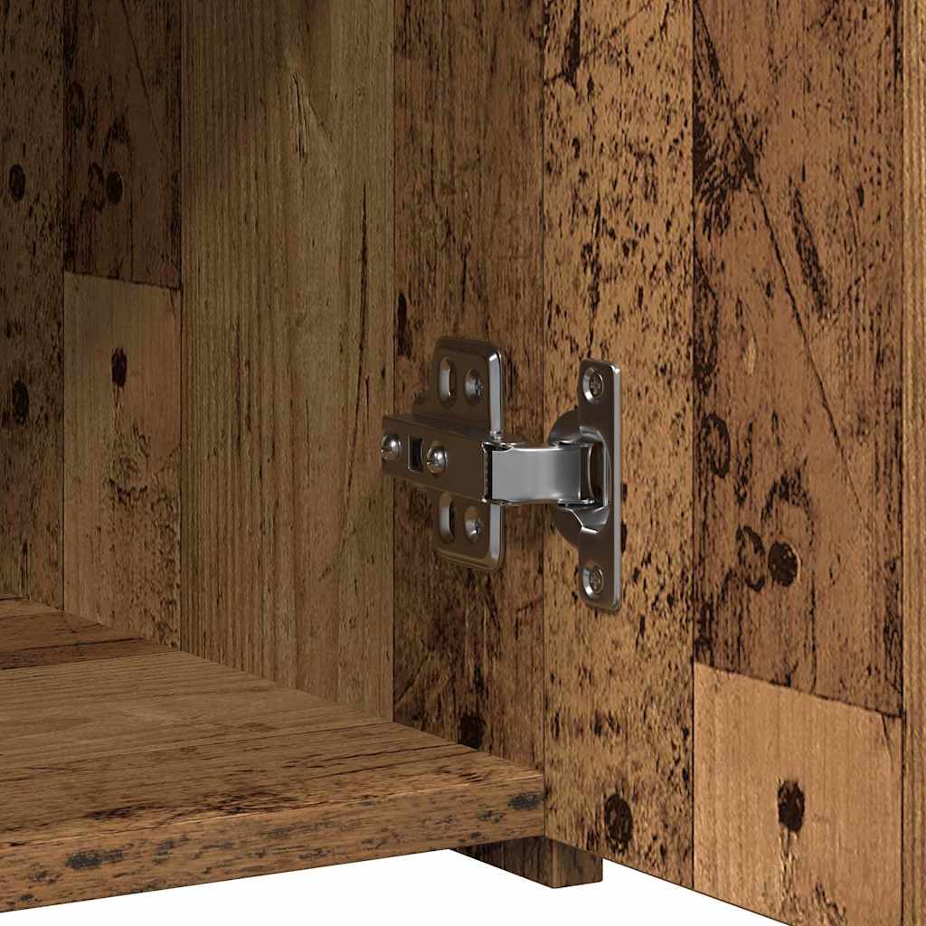 vidaXL Πλαϊνό γραφείο με συρτάρι Παλιό ξύλο 50 x 42,5 x 93 εκ.