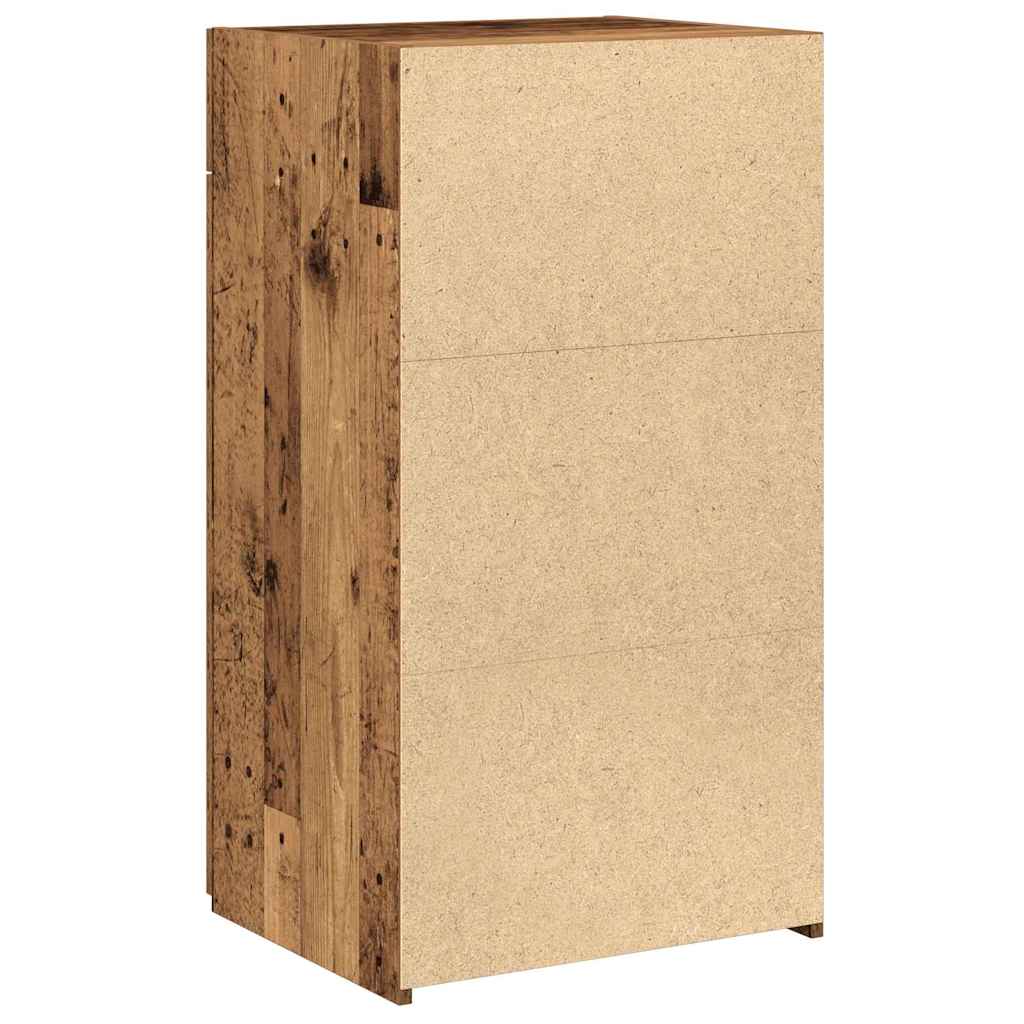 vidaXL Πλαϊνό γραφείο με συρτάρι Παλιό ξύλο 50 x 42,5 x 93 εκ.