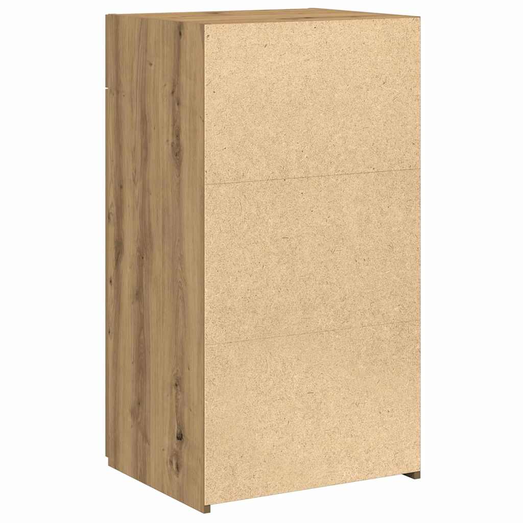 vidaXL Πλαϊνό γραφείο με συρτάρι Artisan Oak 50 x 42,5 x 93 εκ.