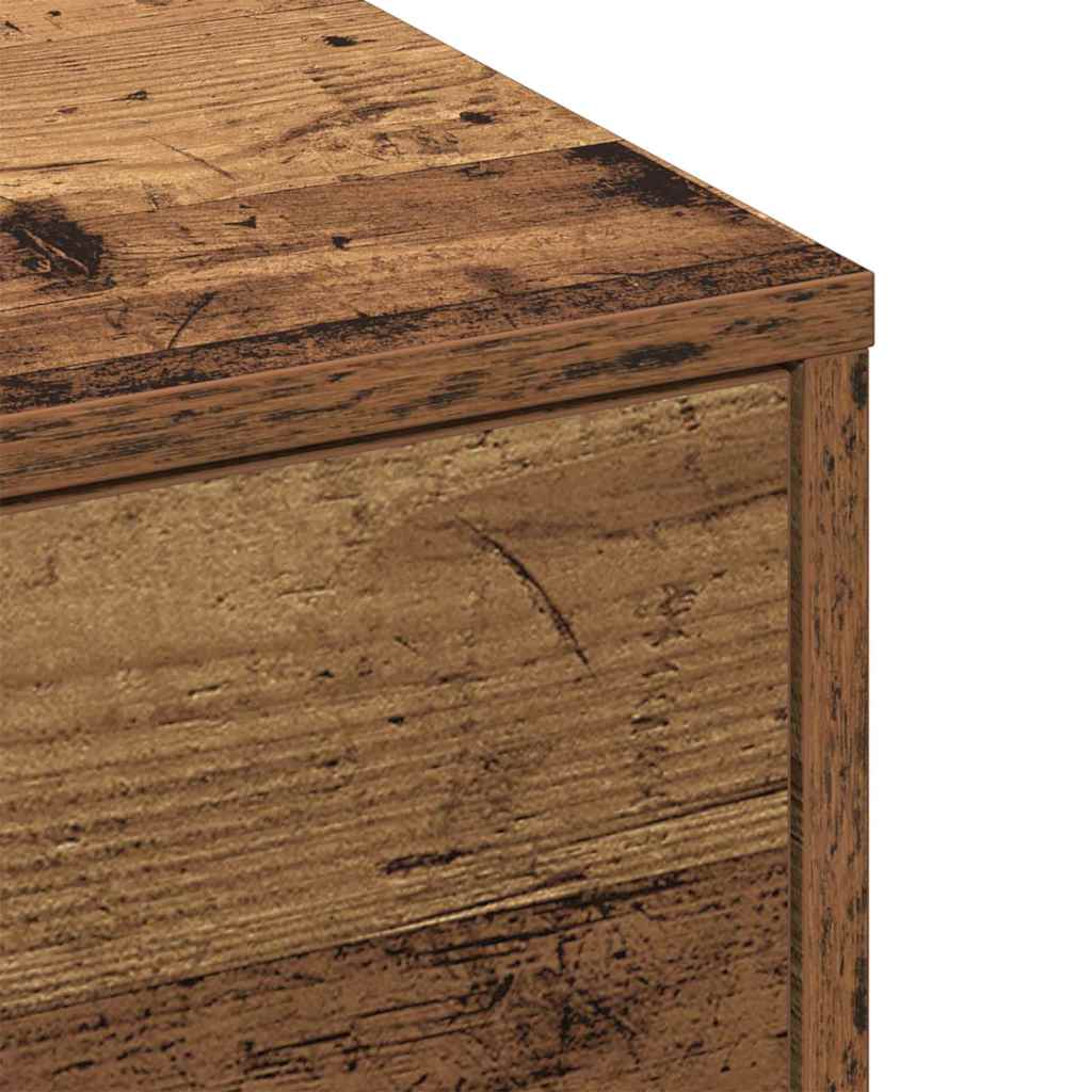 vidaXL Τραπεζάκι σαλονιού Παλιό ξύλο 90 x 90 x 28 cm