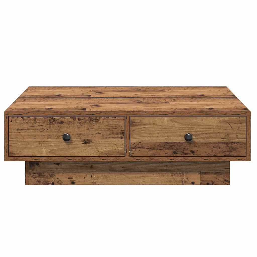 vidaXL Τραπεζάκι σαλονιού Παλιό ξύλο 90 x 90 x 28 cm