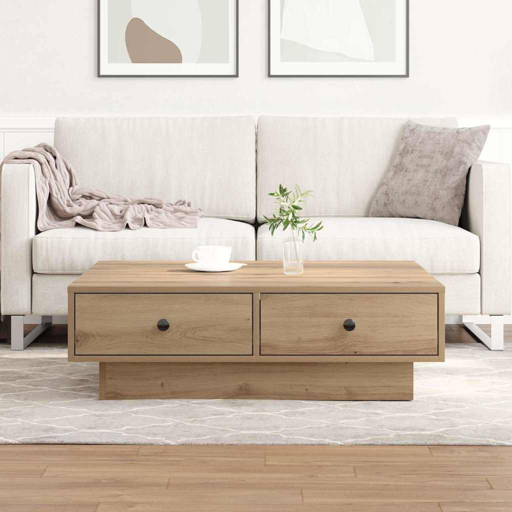 vidaXL Τραπεζάκι σαλονιού Artisan Oak 90 x 90 x 28 cm