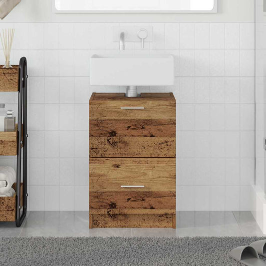 vidaXL Ντουλάπι Μπάνιου Παλιό Ξύλο 40 x 37 x 59 cm Επεξεργασμένο ξύλο