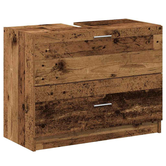 vidaXL Ντουλάπι Μπάνιου Παλιό Ξύλο 78 x 37 x 59 cm Επεξεργασμένο ξύλο