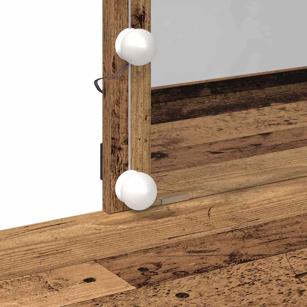 vidaXL Τραπέζι περιποίησης Παλιό ξύλο 100 x 40 x 130 εκ