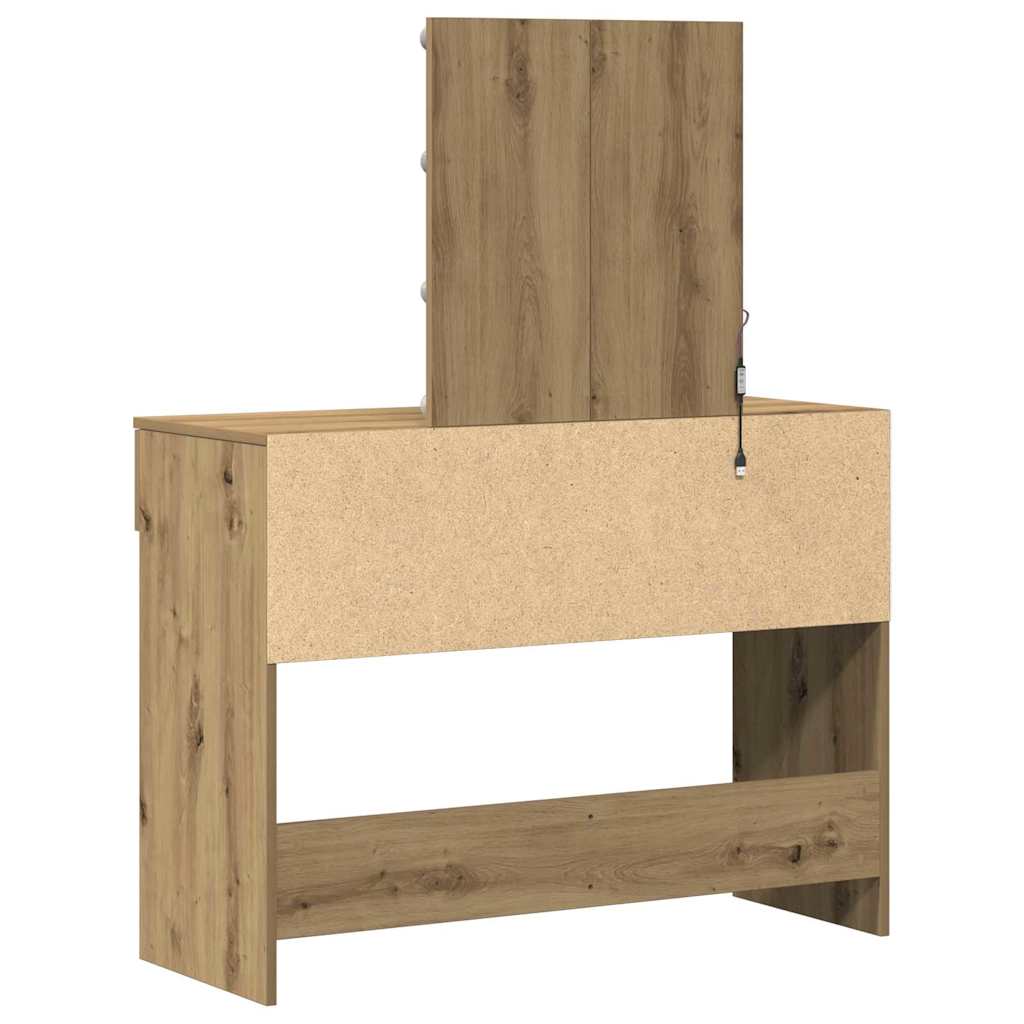 vidaXL Τραπέζι περιποίησης Artisan Oak 100 x 40 x 130 εκ