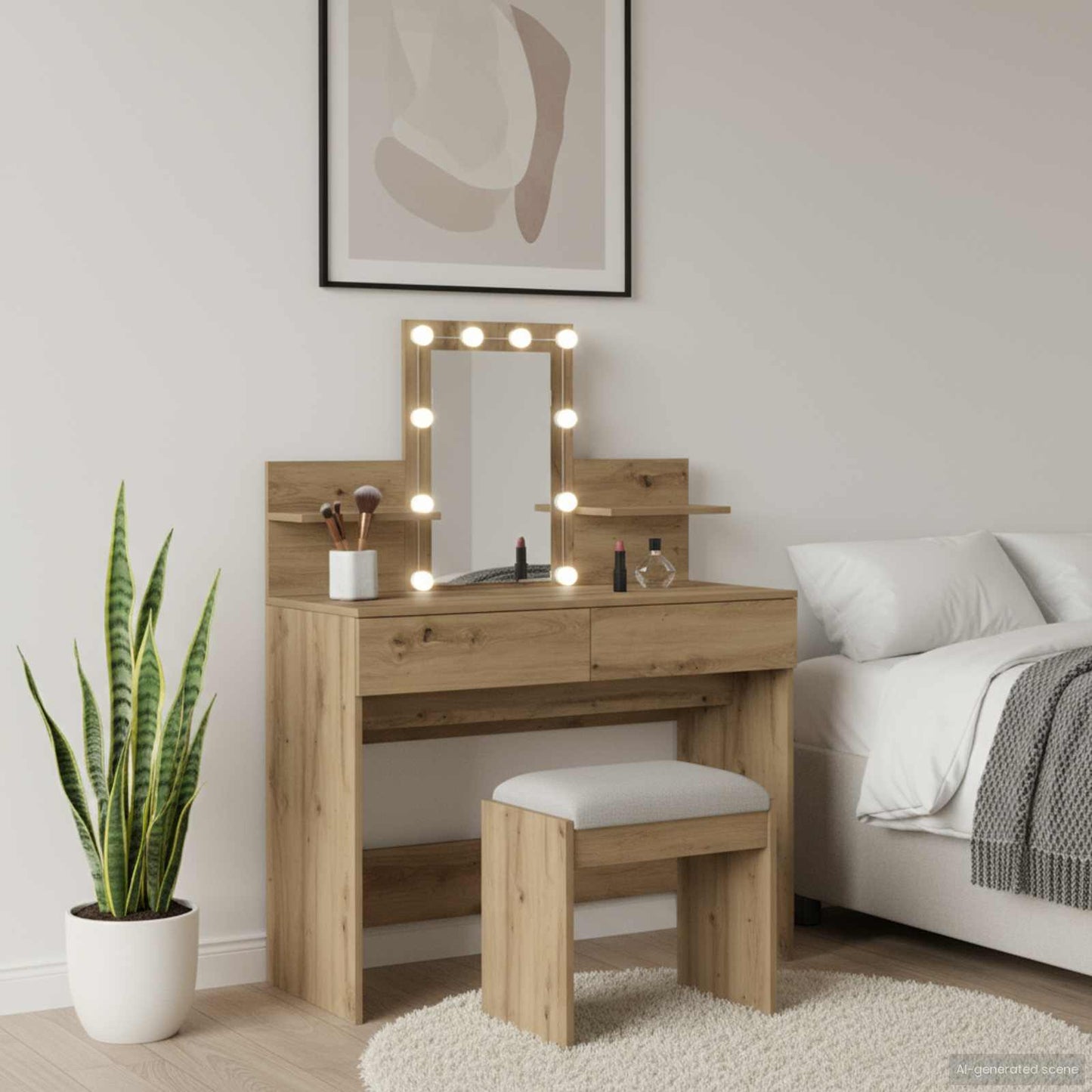 vidaXL Τραπέζι περιποίησης Artisan Oak 100 x 40 x 130 εκ