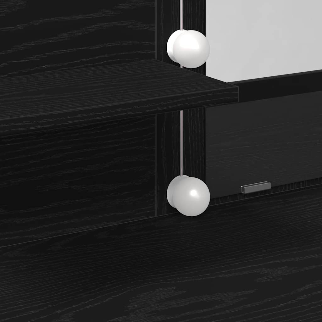 vidaXL Τραπέζι περιποίησης Μαύρη Οξυά 100 x 40 x 130 εκ