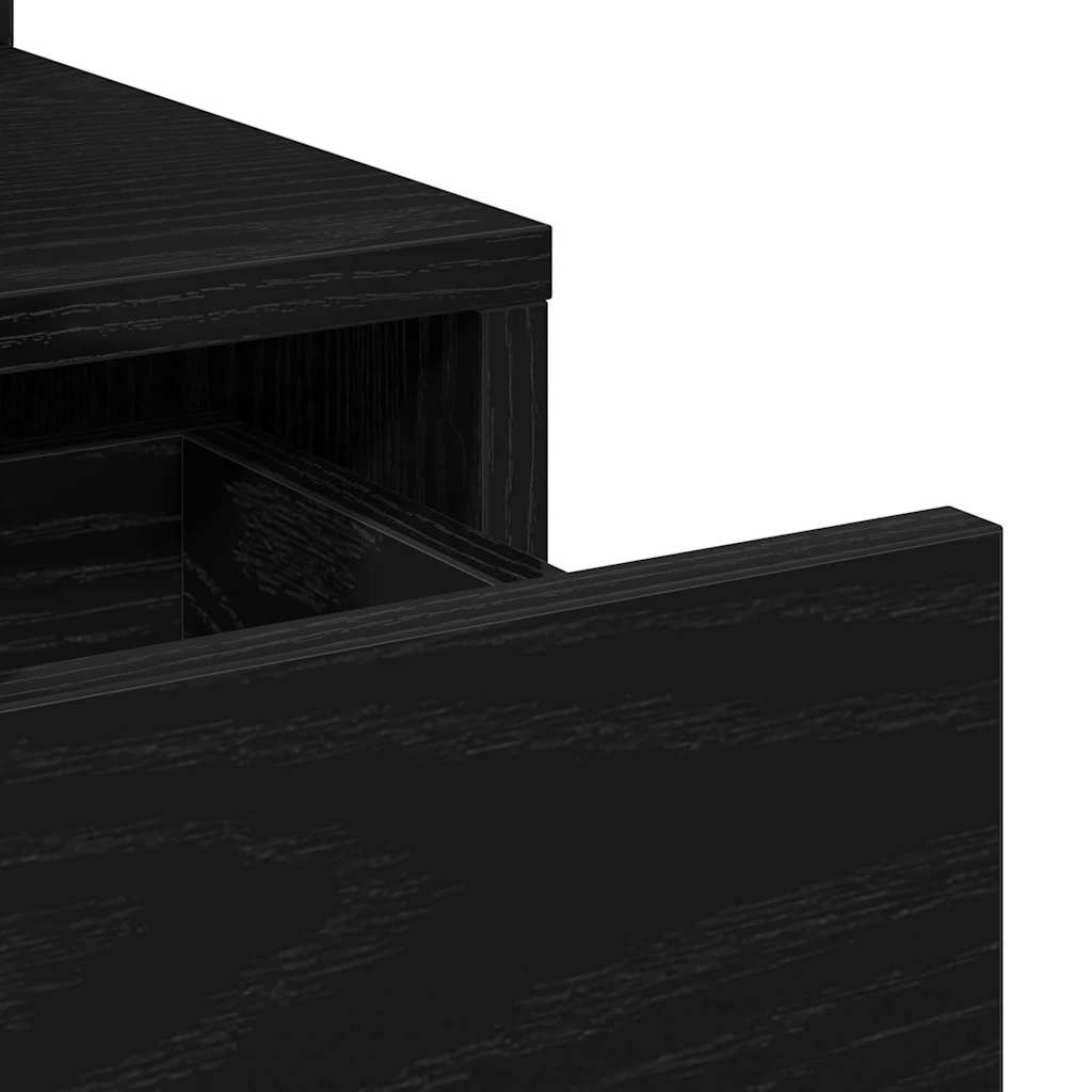vidaXL Τραπέζι περιποίησης Μαύρη Οξυά 80 x 35 x 132 εκ.