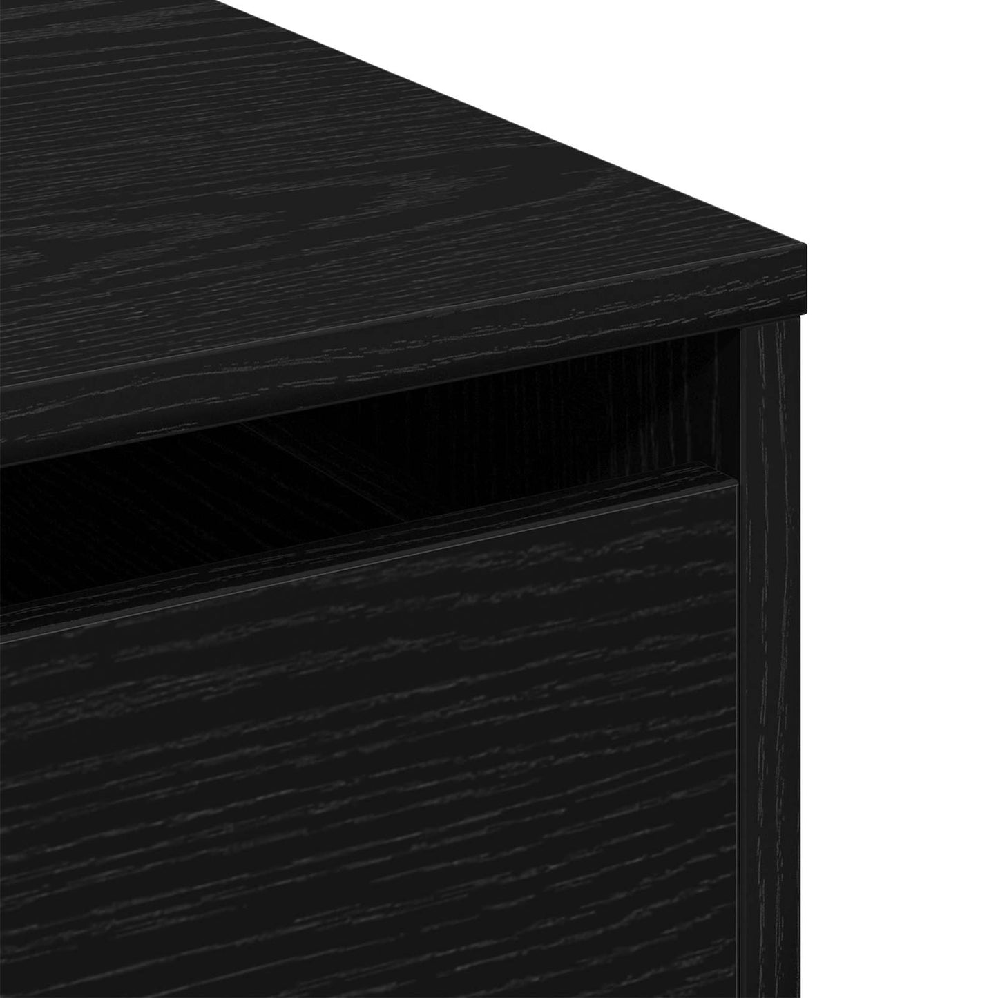 vidaXL Ντουλάπι με Συρτάρια 3-Συρτάρι Μαύρο 80 x 41 x 58 εκ.
