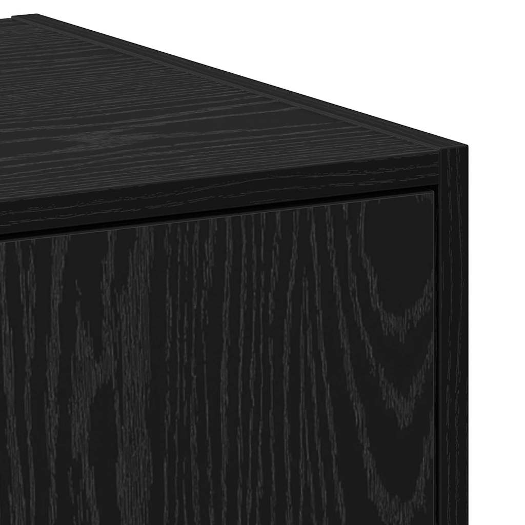 vidaXL Φαρμακοποιϊκή Ντουλάπα Μαύρη δρυς 30 x 41 x 118 εκ.
