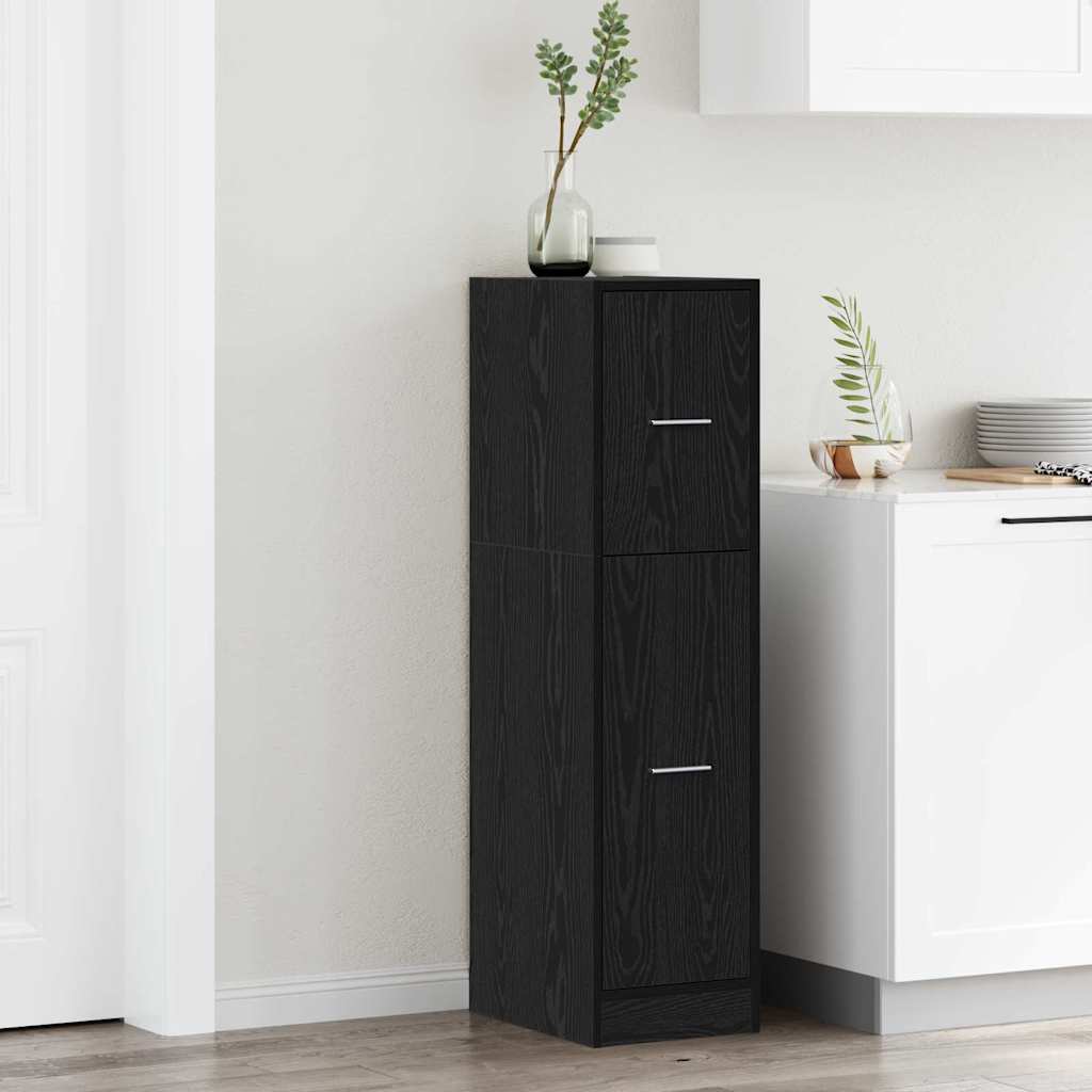 vidaXL Φαρμακοποιϊκή Ντουλάπα Μαύρη δρυς 30 x 41 x 118 εκ.
